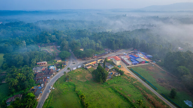 Mudradi Village, Village road, Nature background