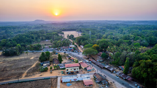 Mudradi Village, Village road, Nature background