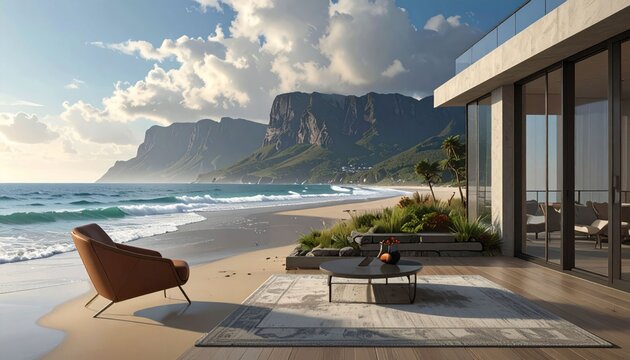Beach home view