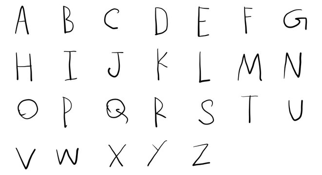 alphabet, handwritten alphabet png, all the letters of the english alphabet in a simple, hand-drawn style.