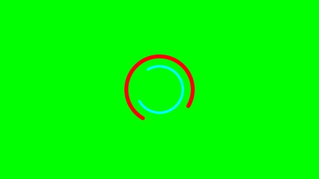 A loading spinner animation with a bright green background, ideal for digital interfaces and web design.