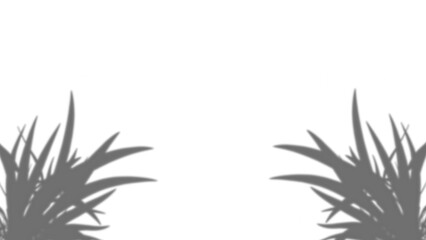 Silhouette of A Fresh, grass blades standing upright against a background, symbolizing nature and growth © Wave