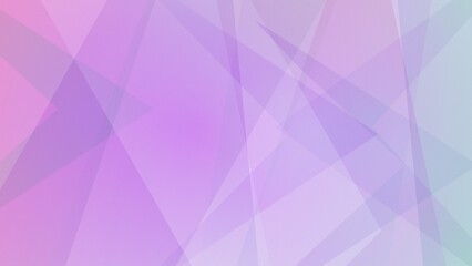 Fototapeta premium Abstract geometric illustration with overlapping translucent polygons and a soft pink purple blue gradient for modern presentations, tech branding