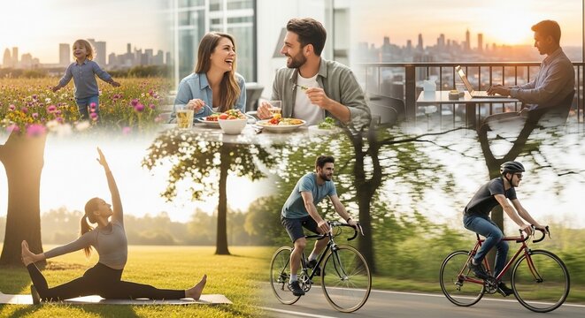 People enjoying outdoor activities