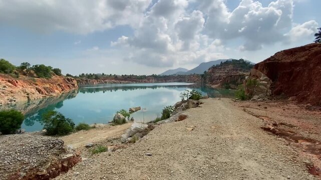 Blue Lake in Tanjung Balai Karimun, Riau Islands