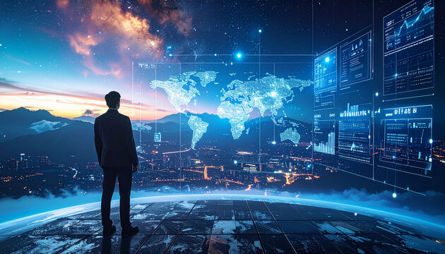 Digital marketing and AI advertising concept showing data driven ads  performance