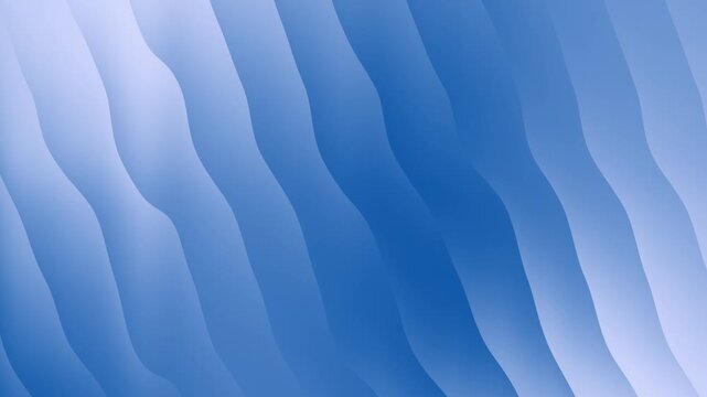 Abstract blue wave layered background. Smooth light blue dynamic diagonal curve backdrop. Modern papercut wave pattern vector illustration.