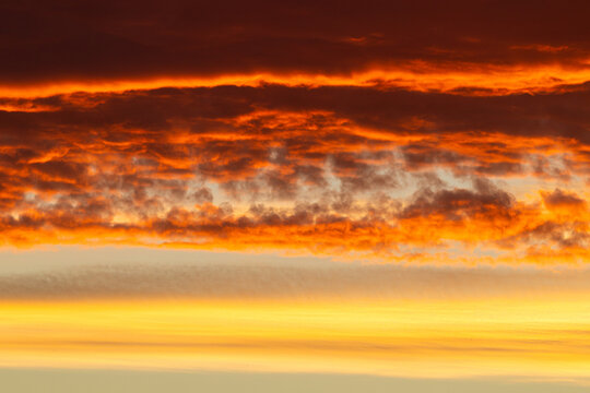 Sunset in the Carabanchel district of Madrid