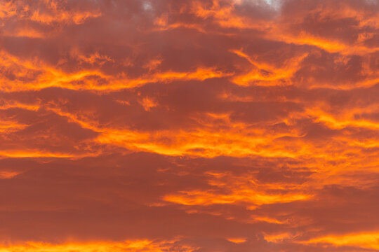 Sunset in the Carabanchel district of Madrid