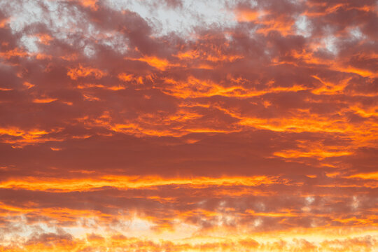 Sunset in the Carabanchel district of Madrid