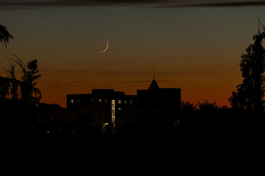 Sunset in the Carabanchel district of Madrid