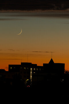 Sunset in the Carabanchel district of Madrid