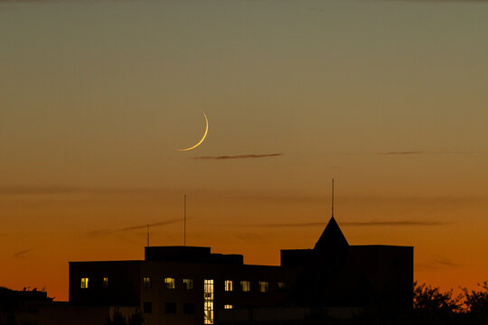 Sunset in the Carabanchel district of Madrid