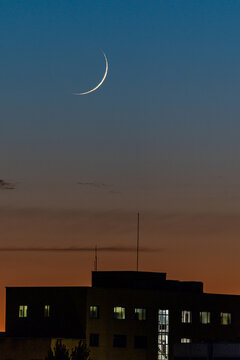Sunset in the Carabanchel district of Madrid