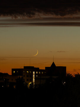 Sunset in the Carabanchel district of Madrid