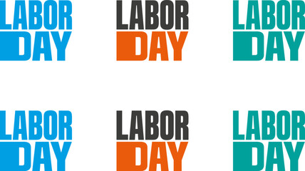 Happy Labor Day - Labour Day USA with motivational text. Good for T-shirts, September first Monday, USA holiday, and  Labor Day typography collection, vibrant designs for holiday promotions © Tufayel