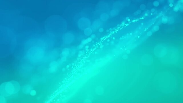 Abstract Bokeh Rainbow Colors Deep Bokeh Texture Abstract Blue Light Particles Flowing in Motion With Soft Bokeh Background And Digital Energy Waves For Technology Design