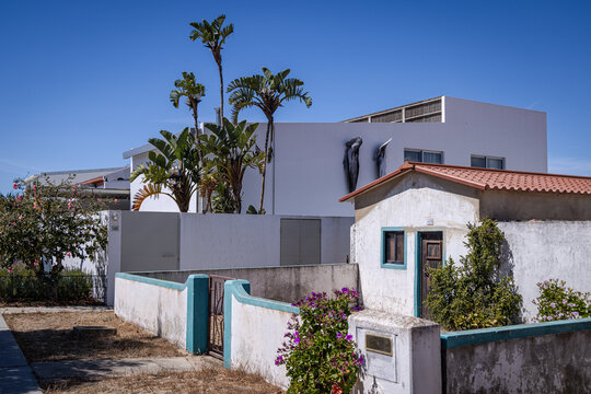 Village on Culatra Island, Ria Formosa Natural Park (Parque Natural da Ria Formosa), Algarve, Portugal