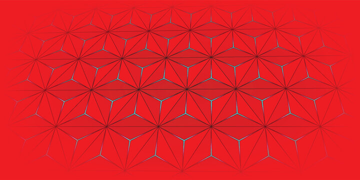 seamless pattern with red hexagon shapes ornament. vector, abstract wallpaper. modern decorative background. geometric, tile backdrop