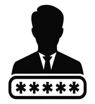 password manager vector icon  create only this sin