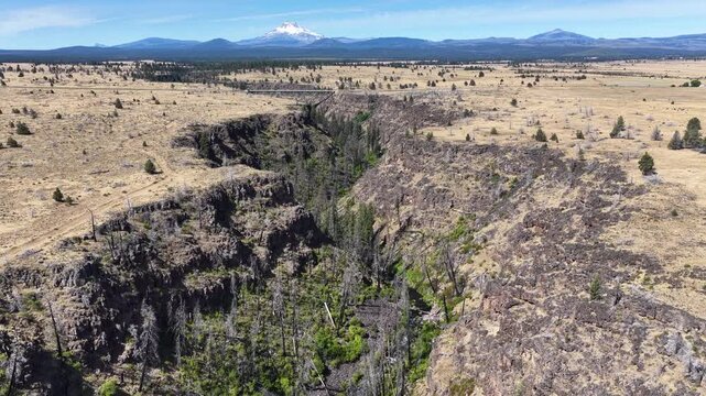 Over millennia Mill Creek has carved a 230-foot deep canyon on the Central Oregon plateau between Bend and Portland. This beautiful area of high desert is part of the Warm Springs reservation.