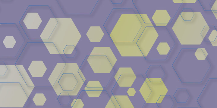 Abstract hexagonal futuristic geometric backdrop White background and embossed hexagon. Surface polygon pattern with glowing hexagon paper texture and futuristic business. Graphic concept.