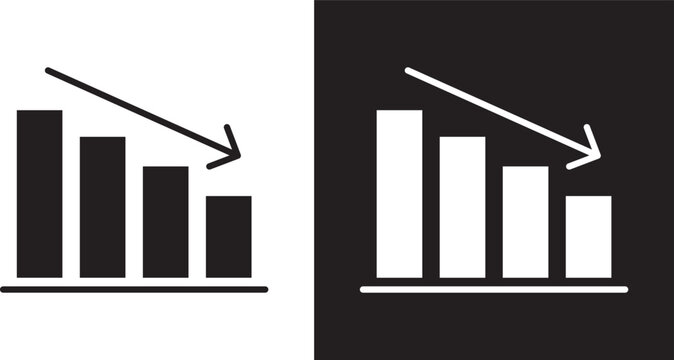 Reduction chart icon