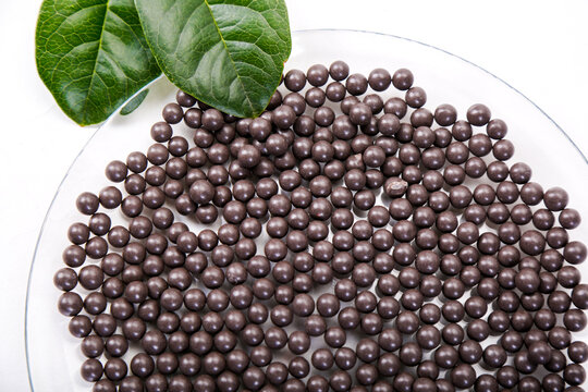 Black water filter beads