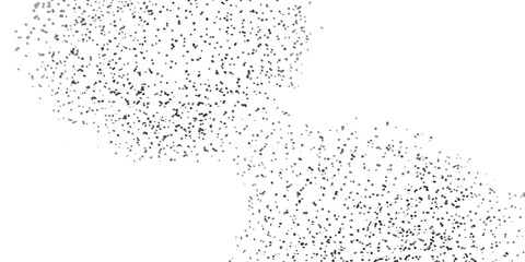 Obraz premium A dense flock of starlings in flight, creating a mesmerizing swirling pattern against a clean white background, illustrating the dynamic beauty of nature.