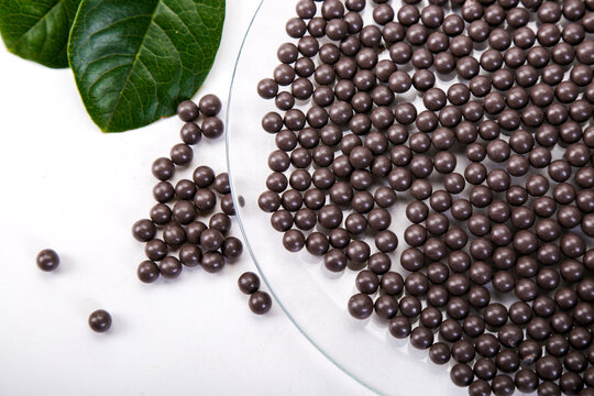 Black water filter beads