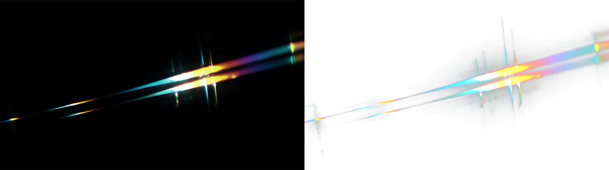 Obraz premium Colorful light streaks on a transparent backdrop showing dynamic movement and vibrant colors