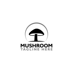 Obraz premium Mushroom logo icon isolated on white background
