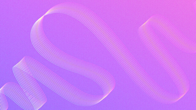 Abstract Purple Gradient Wave Background with Fluid Lines