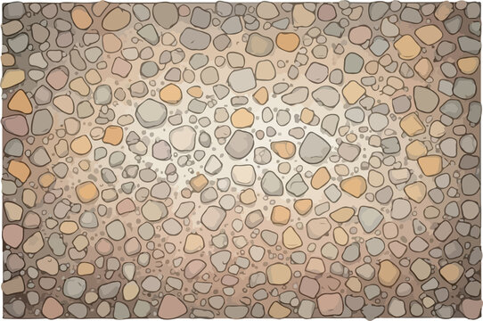 Macadam Pattern Backfrop Watercolor Illustration