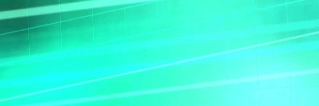 Mint turquoise animated website banner background with diagonal light streaks and grid in seamless loop.