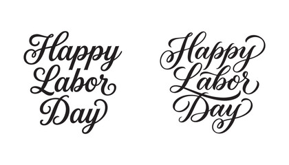 Labor day greeting card template with elegant happy labor day text © ZilGfx