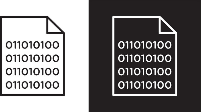 Binary code icon
