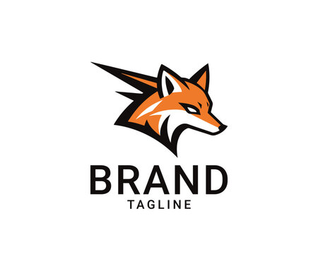Minimalist fox logo design featuring a sleek, modern silhouette perfect for brand identity and corporate branding. This versatile animal emblem showcases clean lines and contemporary styling ideal for
