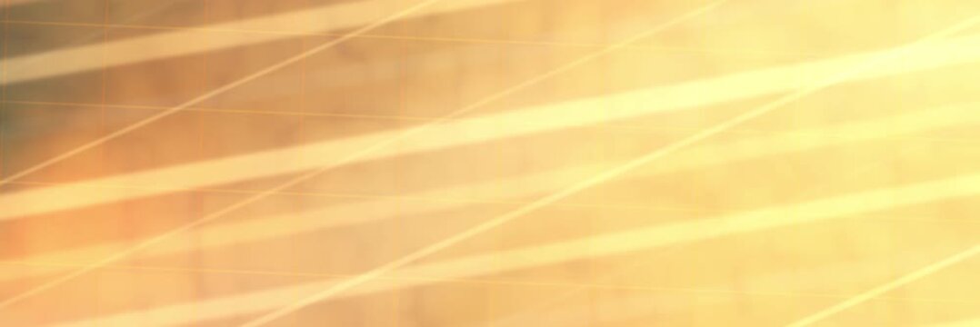 Champagne gold animated website banner background with diagonal light streaks in seamless loop.