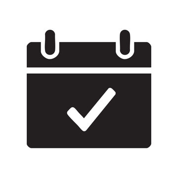 Calendar icon with checkmark for effective time management planning.