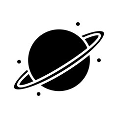 Planet Vector Fill Icon Design © Rafia
