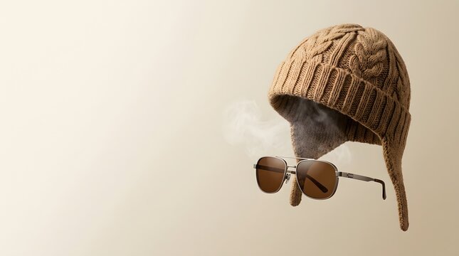 Conceptual hooded masked face