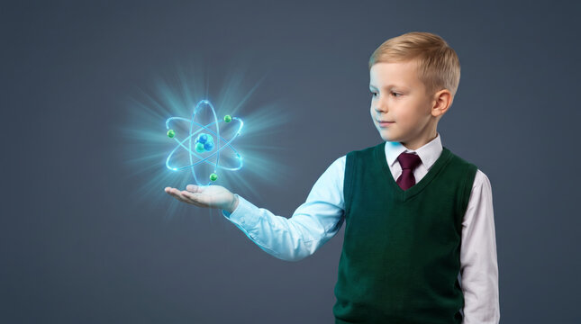 Learning school system smart student science STEM education technology boy learning school system smart. Digital education innovation future. academic student study classroom, cognition training