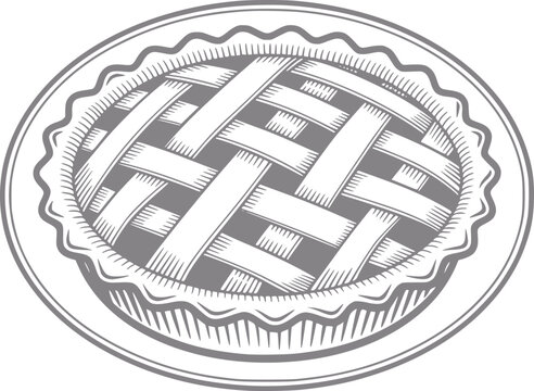 Estilo vintage de un delicioso pastel de rejilla en un molde para pastel