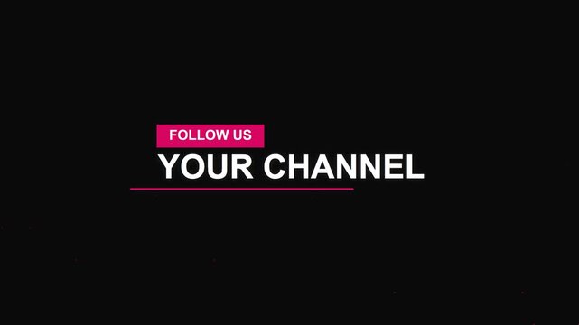 Minimalist Social Media Subscribe Overlay Motion Graphic