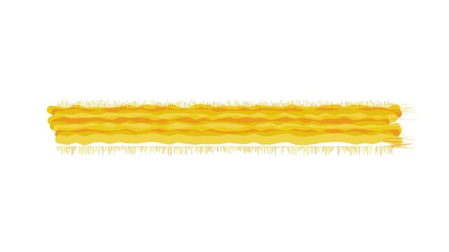 Abstract Yellow Paint Brush Stroke Overlay