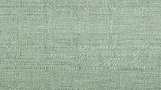 Macro texture of clean Green linen fabric