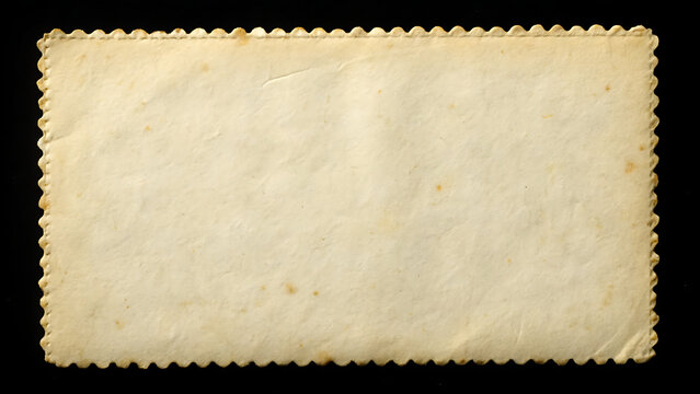 Aged off-white paper with deckled edges for vintage design. Distressed parchment texture ideal for certificates and invitations.