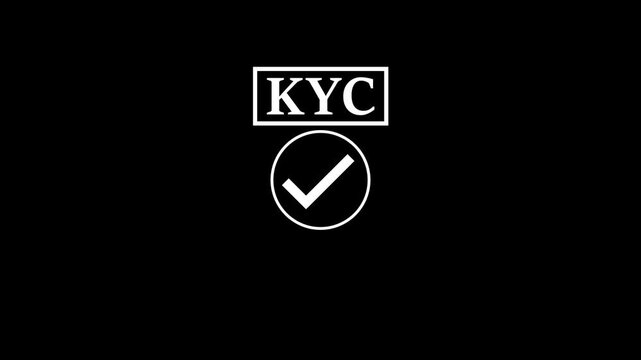 Animated KYC verification icon