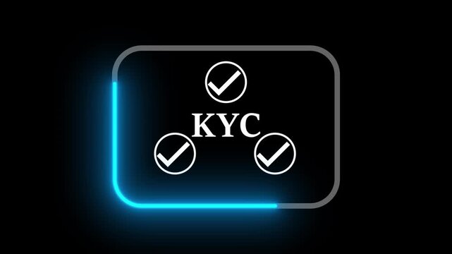 Animated KYC verification icon
